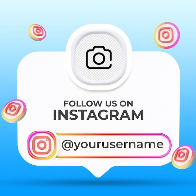 follow us on instagram social media lower third banners template premium psd